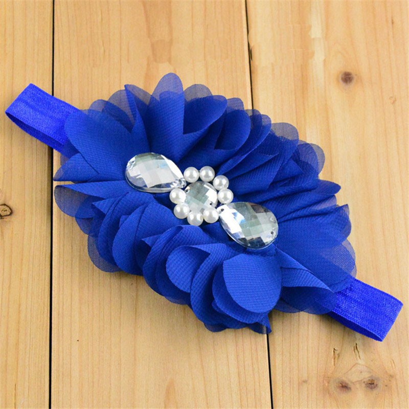 Navy flower hair sale accessories